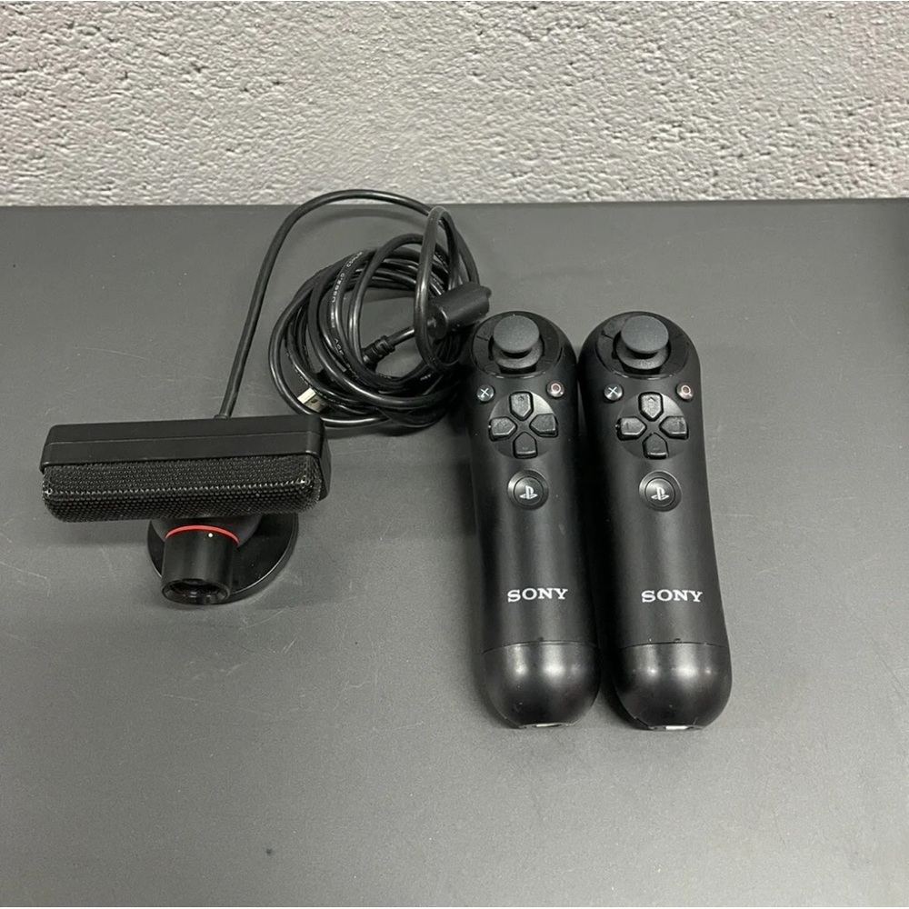 (2) PS Move Navigation Controller PSVR Sony Eye Camera Mic Lot - Picture 2 of 5